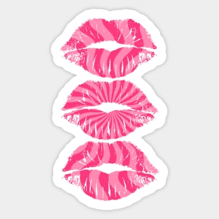 Pink Swirl Lips Sticker